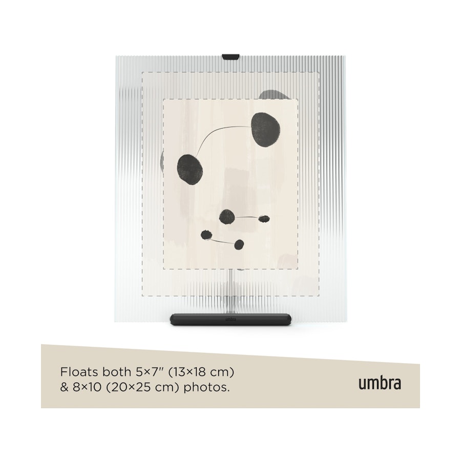 Umbra Flute 20 x 25cm Picture Frame Black Black