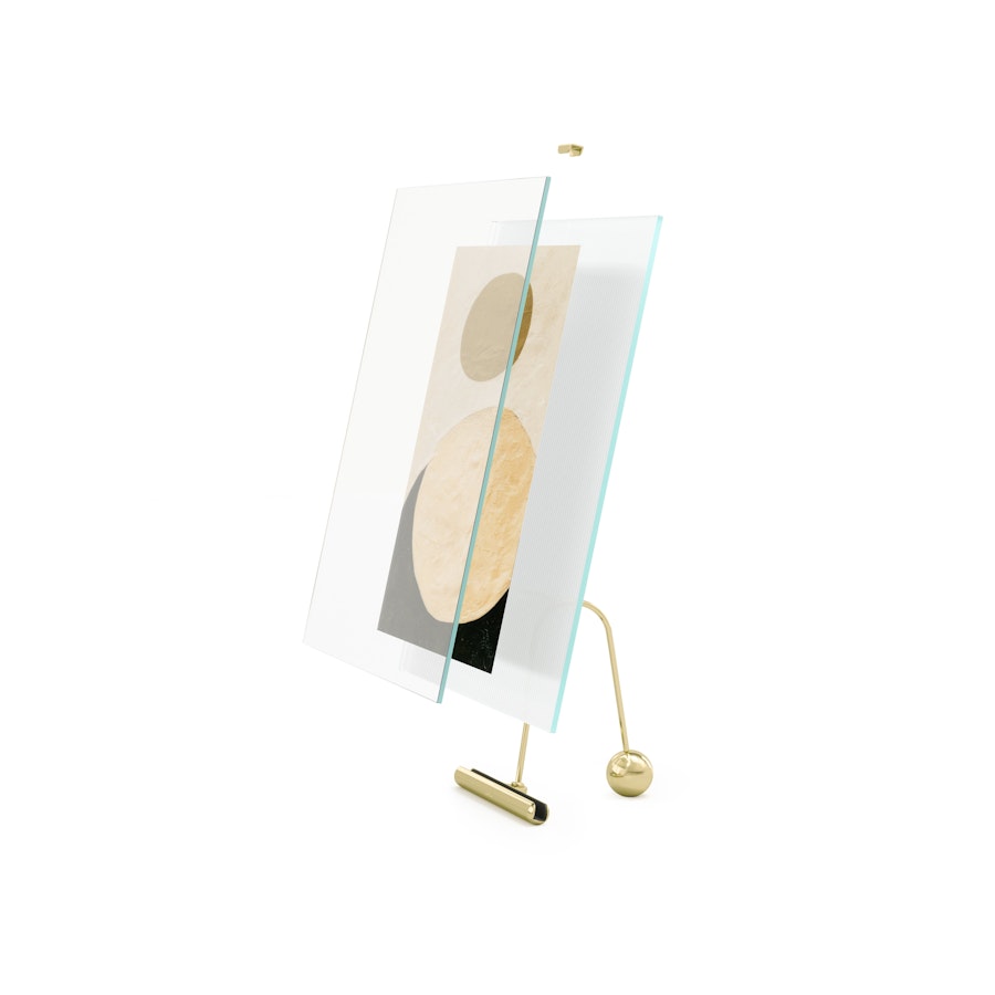 Umbra Flute 20 x 25cm Picture Frame Brass Brass
