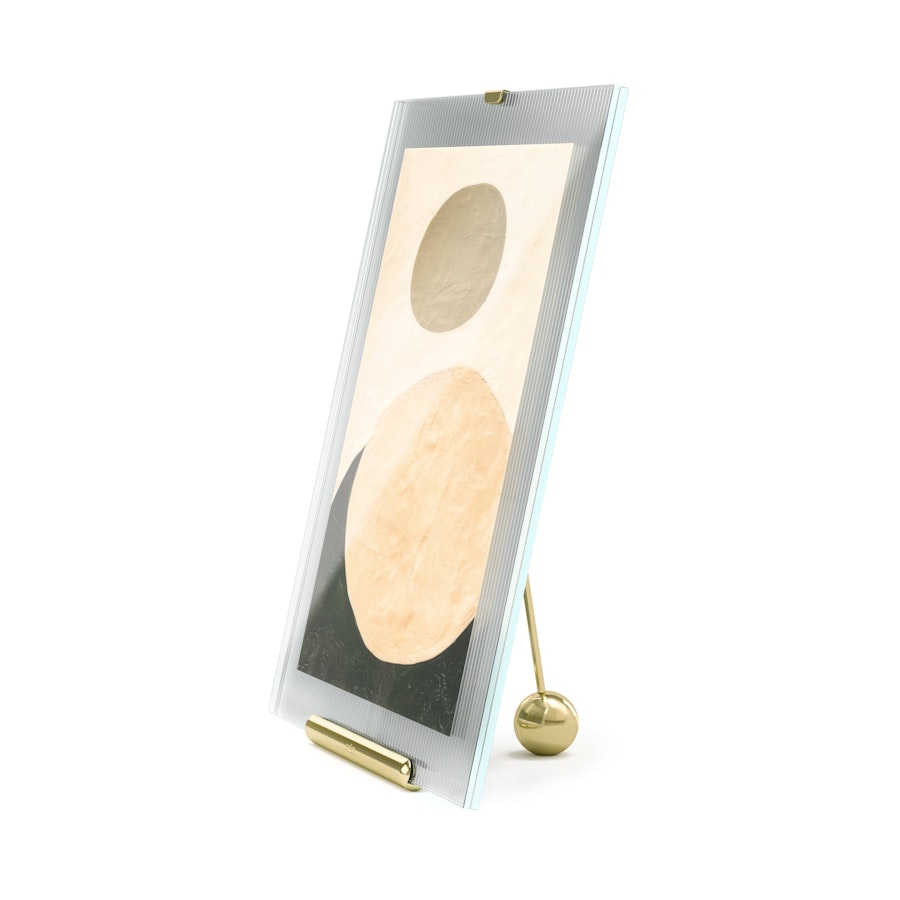 Umbra Flute 20 x 25cm Picture Frame Brass Brass