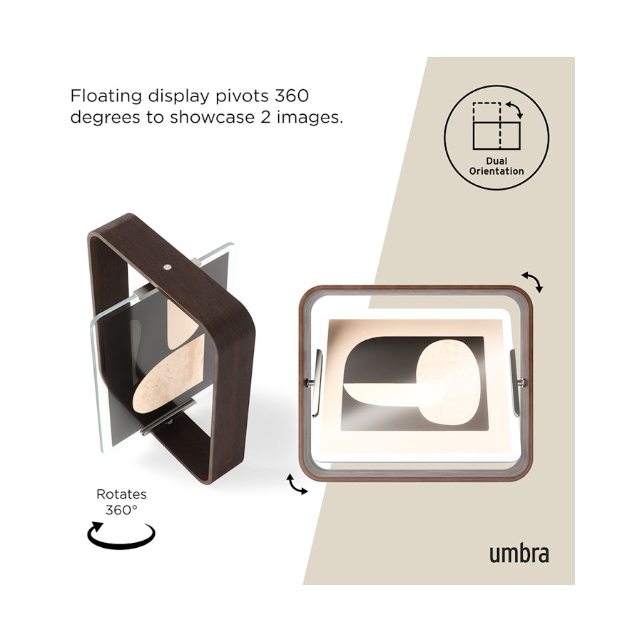 Umbra Bellwood Picture Frame - 20 x 25cm Aged Walnut Aged Walnut