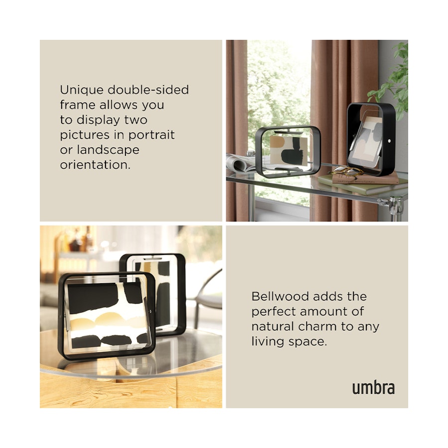 Umbra Bellwood Picture Frame - 10 x 15cm Black Black