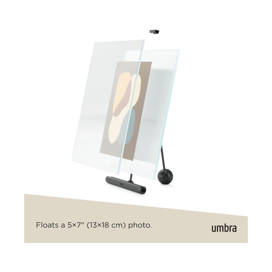Umbra Flute 13 x 18cm Picture Frame Black Black