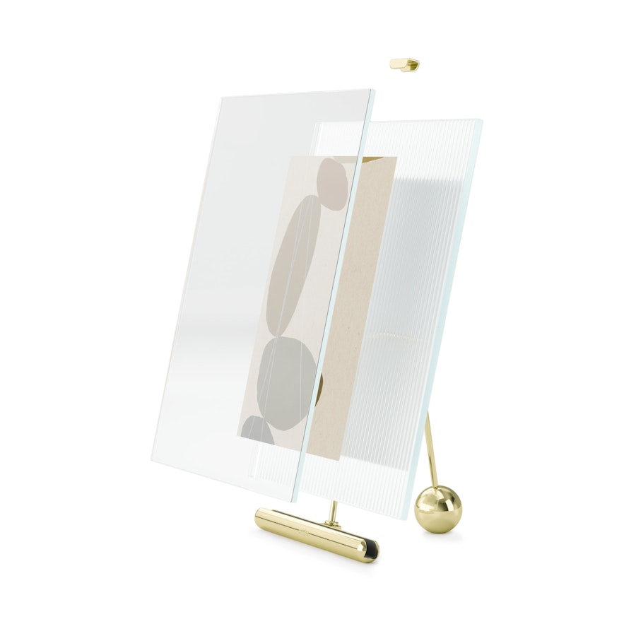 Umbra Flute 13 x 18cm Picture Frame Brass Brass