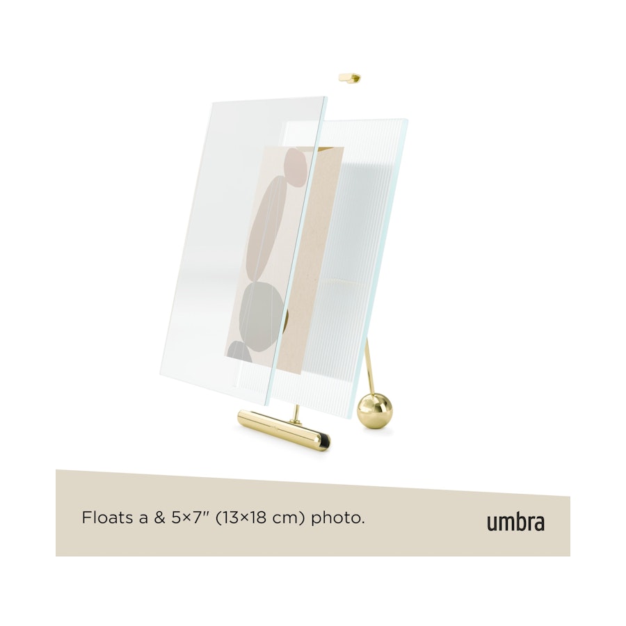 Umbra Flute 13 x 18cm Picture Frame Brass Brass