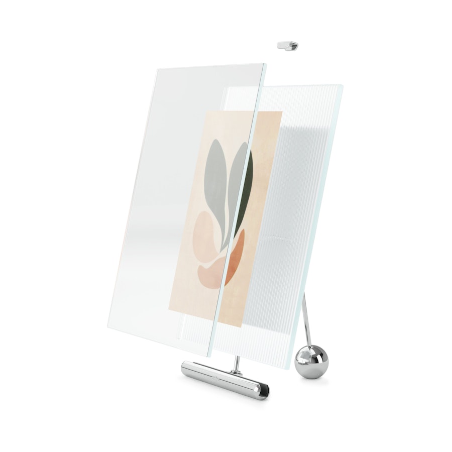 Umbra Flute 13 x 18cm Picture Frame Chrome Chrome