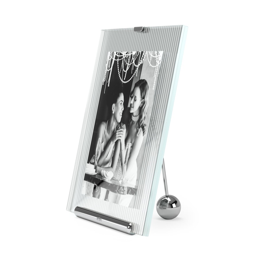 Umbra Flute 13 x 18cm Picture Frame Chrome Chrome