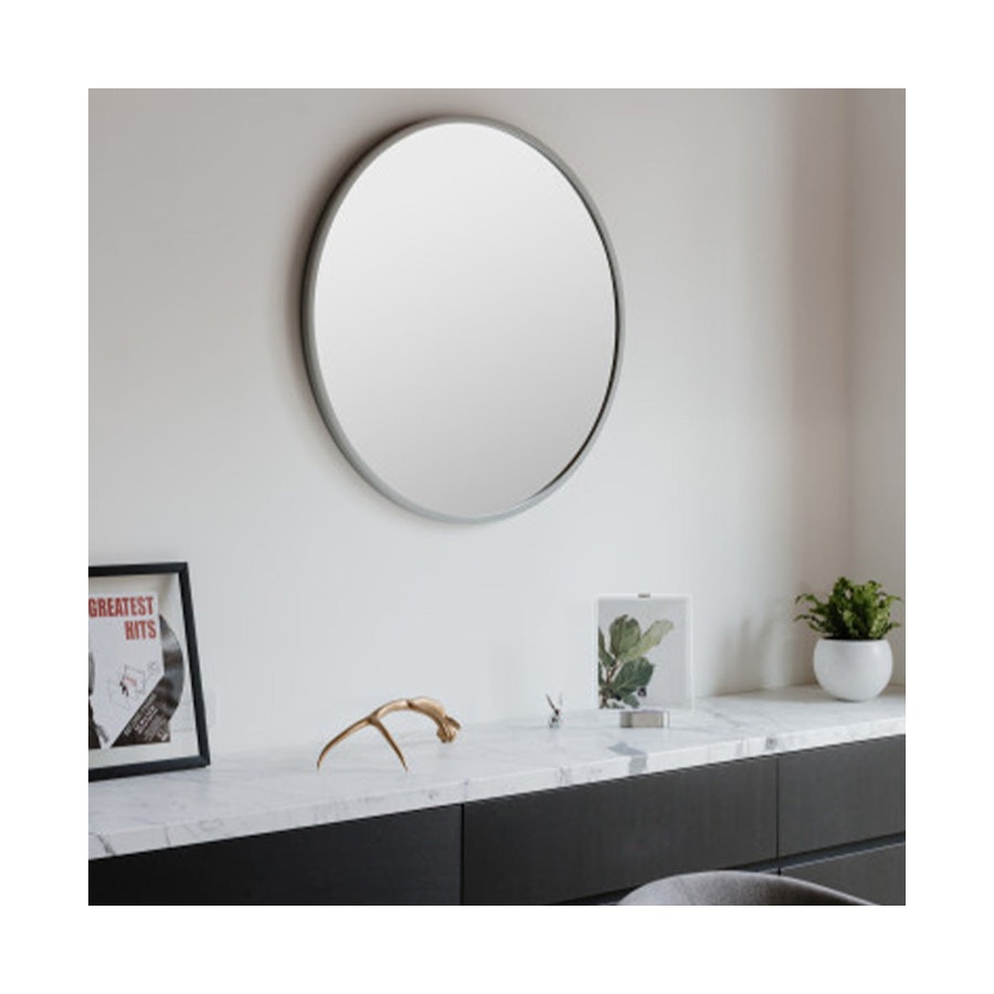 Umbra Hub Circular Wall Mirror (94cm) Grey Grey