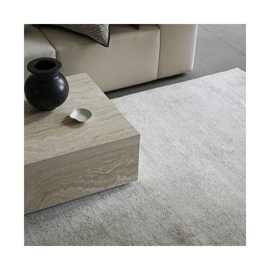 Weave Home Almonte Bamboo Silk Rug (2m x 3m) Oyster Oyster