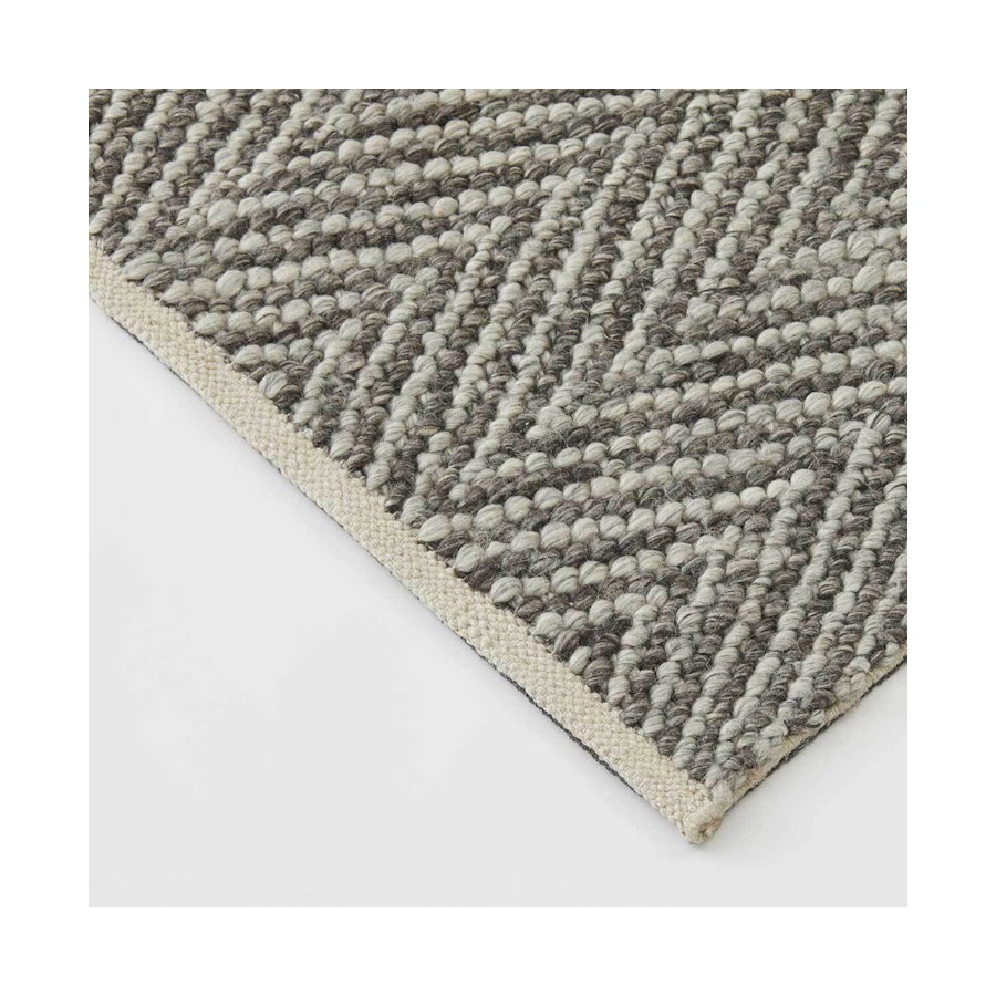 Weave Home Zambesi Wool/Viscose Rug (2m x 3m) Feather Greys Feather Greys