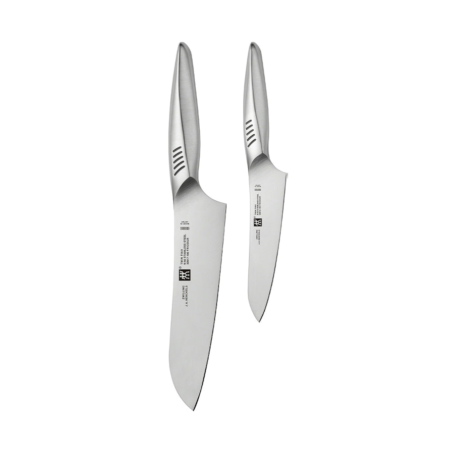 Zwilling Twin Fin II 2 Piece Starter Set Stainless Steel Stainless Steel