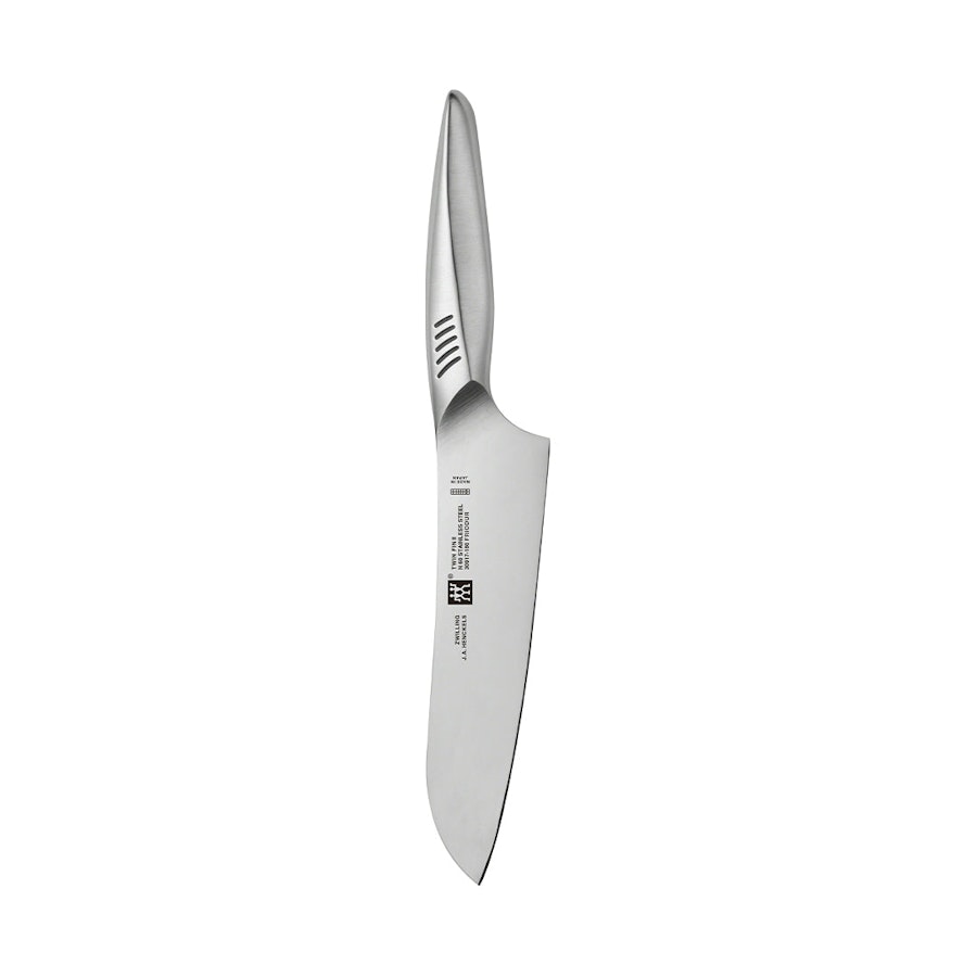 Zwilling Twin Fin II 18cm Santoku Knife Stainless Steel Stainless Steel