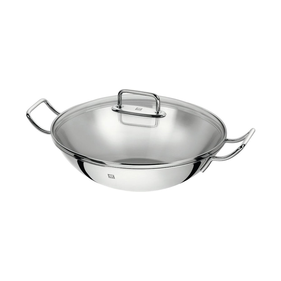 Zwilling 32cm Wok 2 Side Handles Stainless Steel Stainless Steel