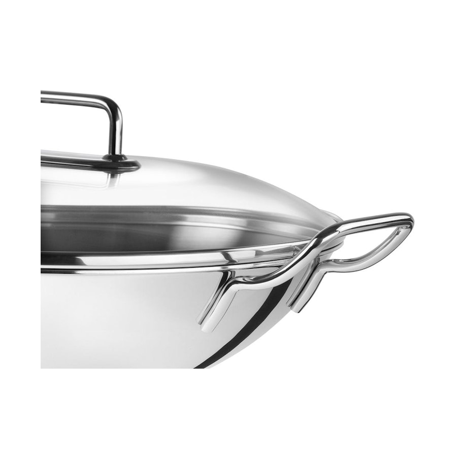 Zwilling 32cm Wok 2 Side Handles Stainless Steel Stainless Steel