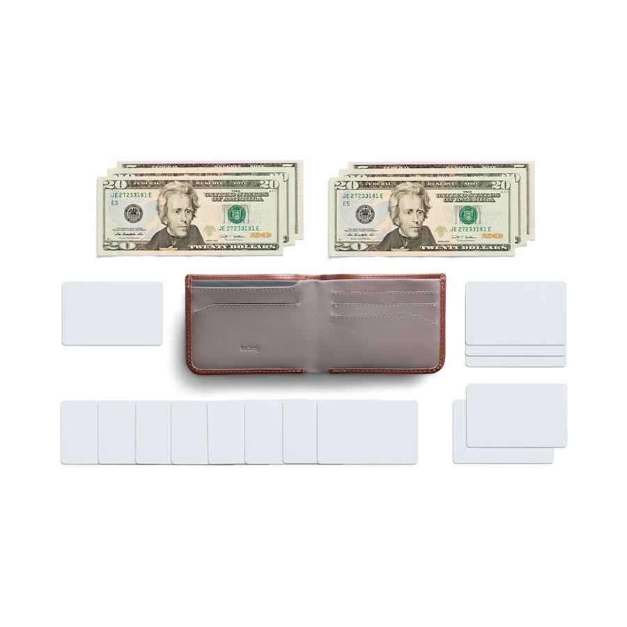 Bellroy RFID Hide & Seek LO Leather Wallet Sienna Sienna