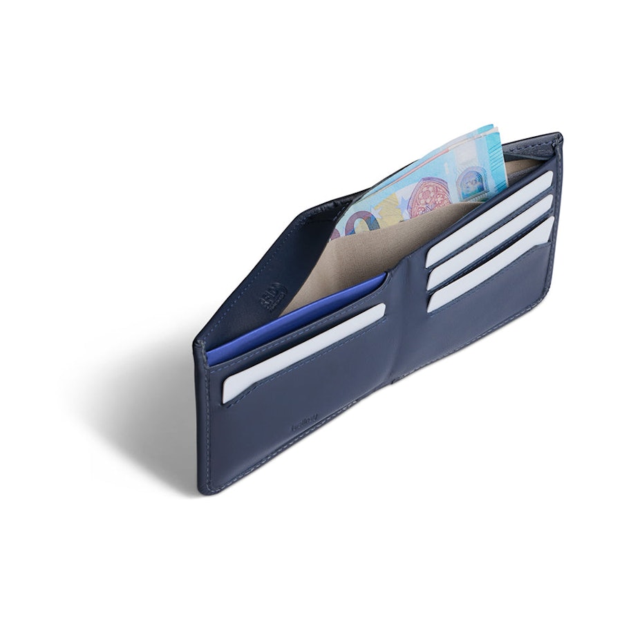 Bellroy RFID Hide & Seek HI Leather Wallet Navy Navy