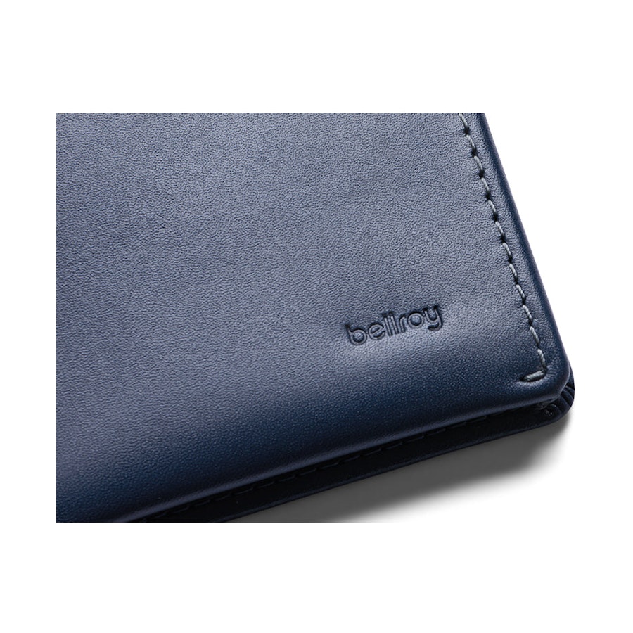 Bellroy RFID Note Sleeve Leather Wallet Navy Navy