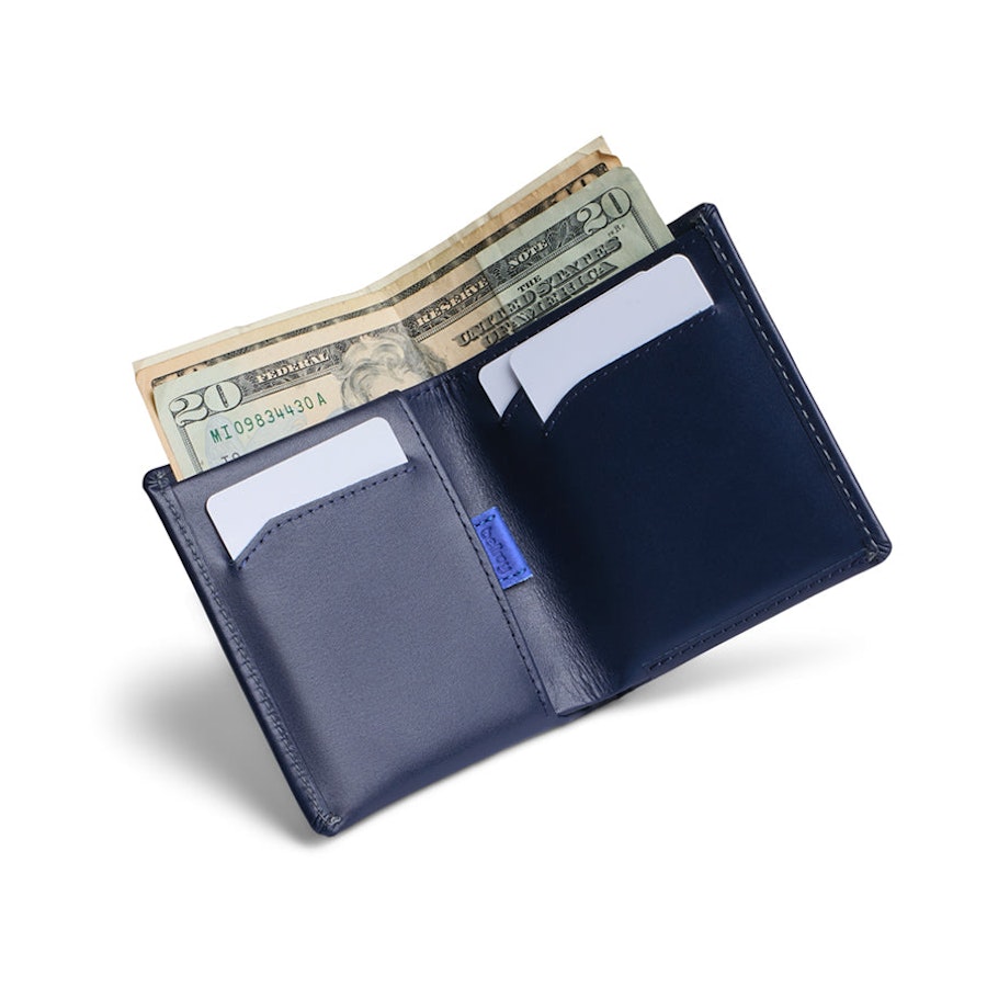 Bellroy RFID Note Sleeve Leather Wallet Navy Navy