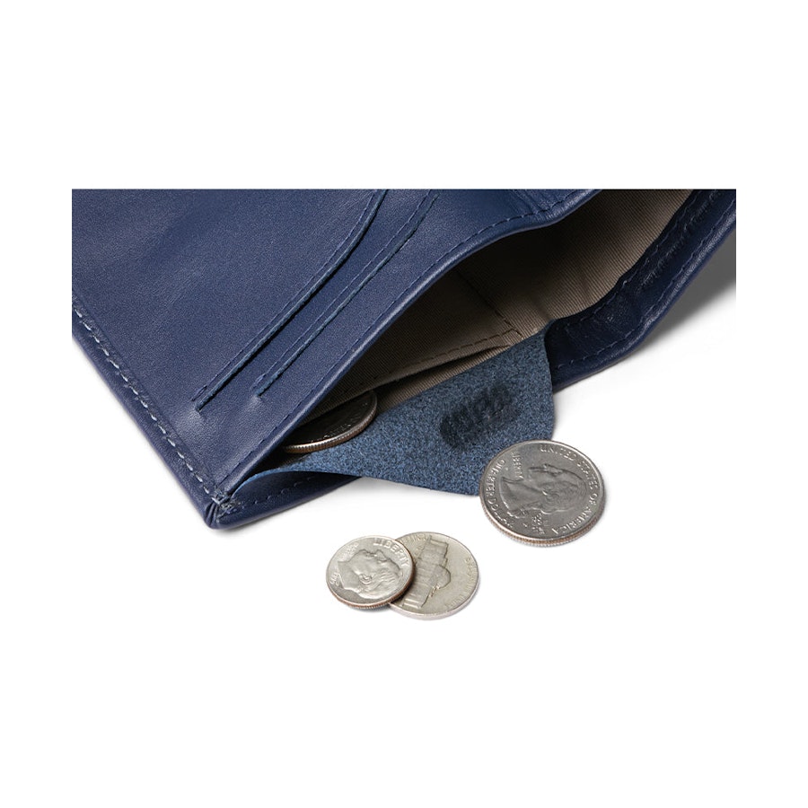 Bellroy RFID Note Sleeve Leather Wallet Navy Navy