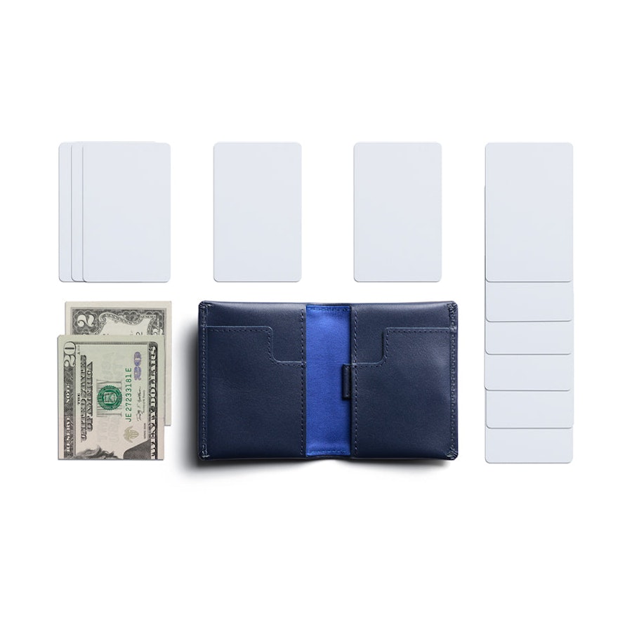Bellroy Slim Sleeve Leather Wallet Navy Navy