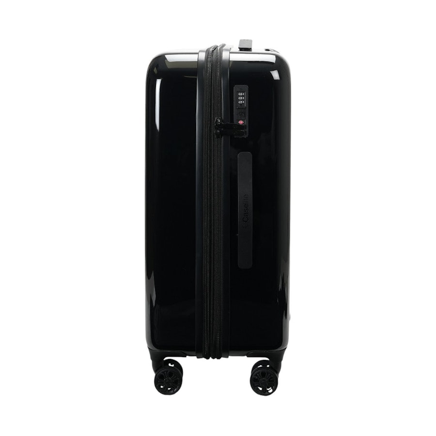 Caselite NZ Map 67cm Hardside Checked Suitcase Black Black