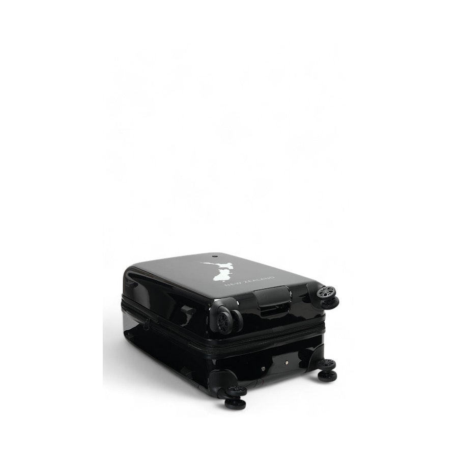 Caselite NZ Map 67cm Hardside Checked Suitcase Black Black