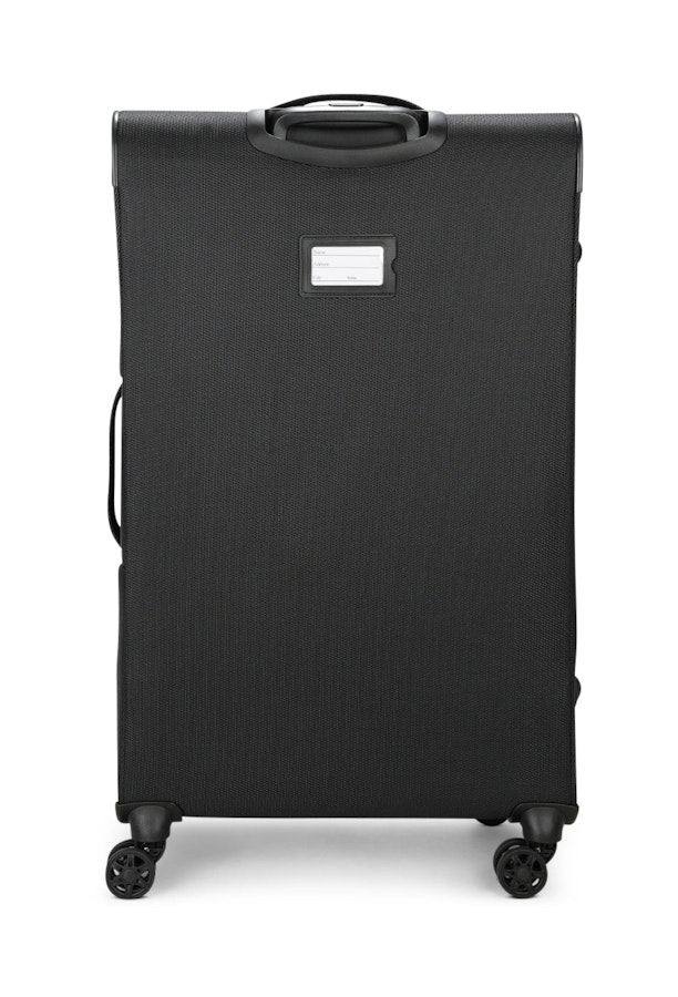 Caselite Ultra 4 Piece Softside Luggage Set Black Black