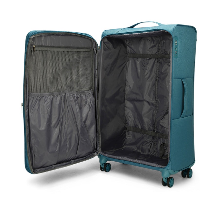 Caselite Ultra 80cm & 80cm Softside Luggage Set Teal Teal