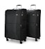 Caselite Ultra 80cm & 80cm Softside Luggage Set Black