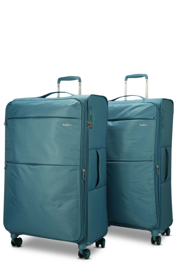 Caselite Ultra 80cm & 80cm Softside Luggage Set Teal