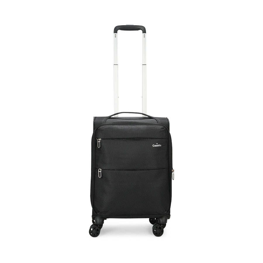 Caselite Ultra 55cm Softside Carry-On Suitcase Black Black