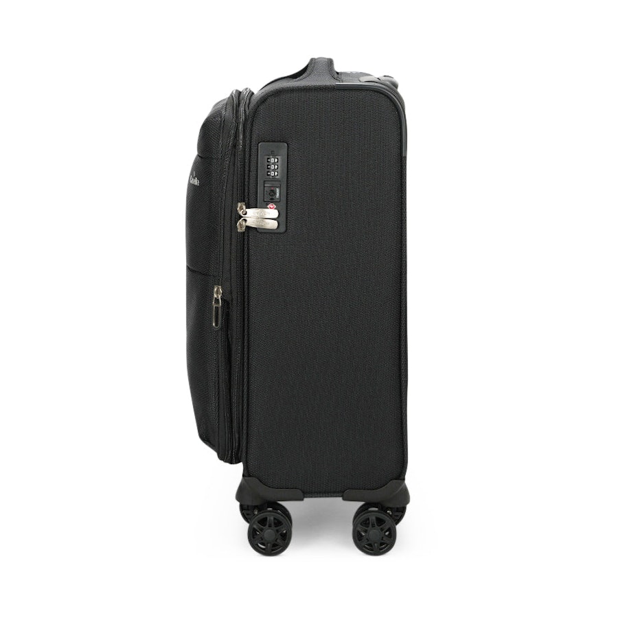 Caselite Ultra 55cm Softside Carry-On Suitcase Black Black