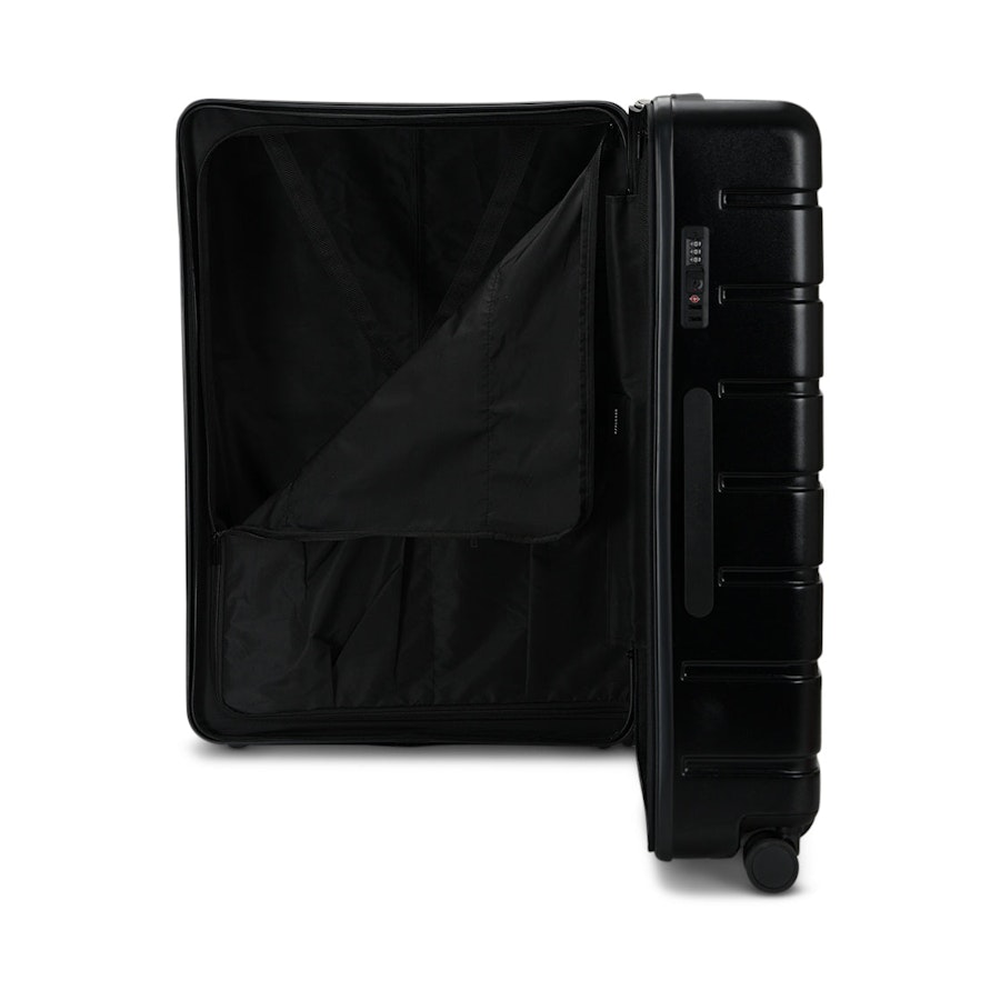 Explorer Arlo Pro 52cm Front Access & 75cm Hardside Luggage Set Black Black