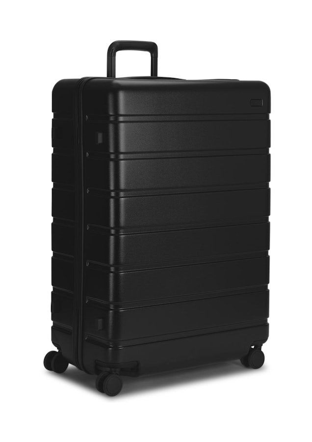 Explorer Arlo Pro 75cm Hardside Checked Suitcase Black Black
