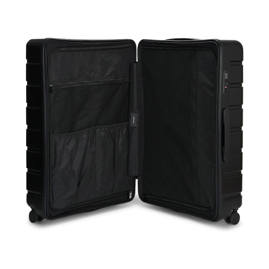 Explorer Arlo Pro 52cm Front Access & 75cm Hardside Luggage Set Black Black