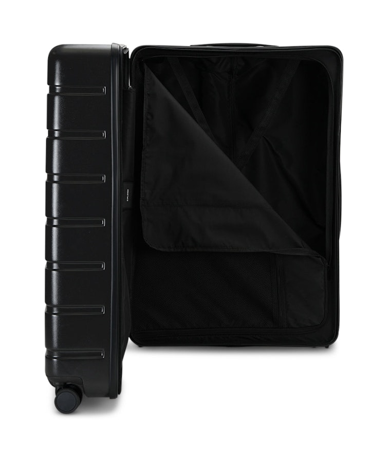 Explorer Arlo Pro 52cm & 75cm Hardside Luggage Set Black Black