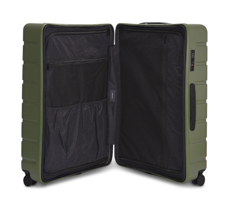 Explorer Arlo Pro 75cm Hardside Checked Suitcase Evergreen Evergreen