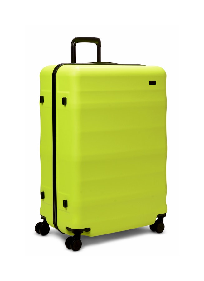 Explorer Luna-Air 74cm Hardside Checked Suitcase Neon Lime Neon Lime