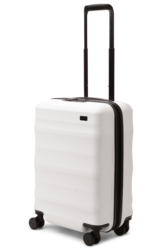 Explorer Luna-Air 55cm Hardside USB Carry-On Suitcase White