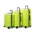 Explorer Luna-Air 55cm, 63cm & 74cm Hardside Luggage Set Neon Lime