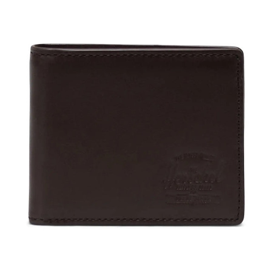 Herschel Hank Leather RFID Wallet Brown Brown