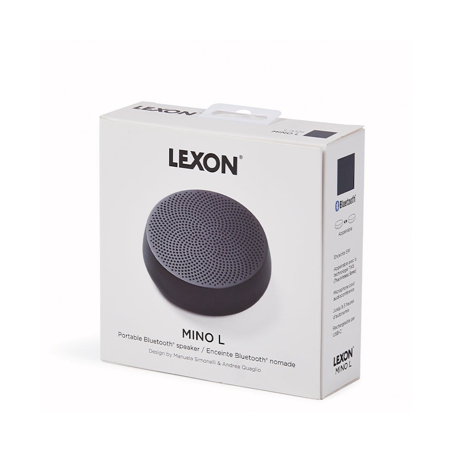 Lexon Mino L Bluetooth Speaker Alu Gunmetal Alu Gunmetal