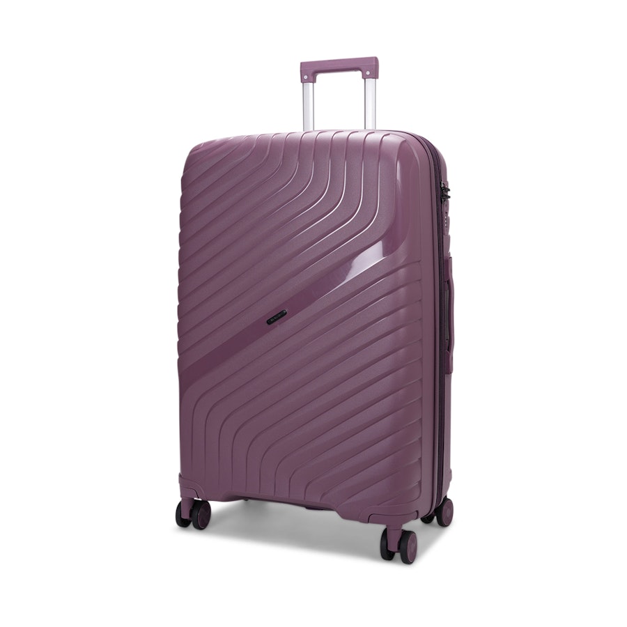 Nomad Journey 75cm Hardside Checked Suitcase Purple Purple