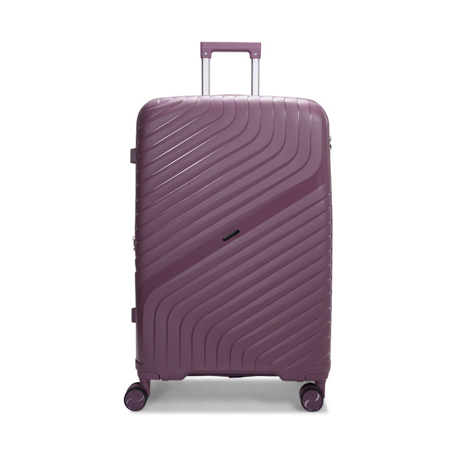 Nomad Journey 75cm Hardside Checked Suitcase Purple Purple