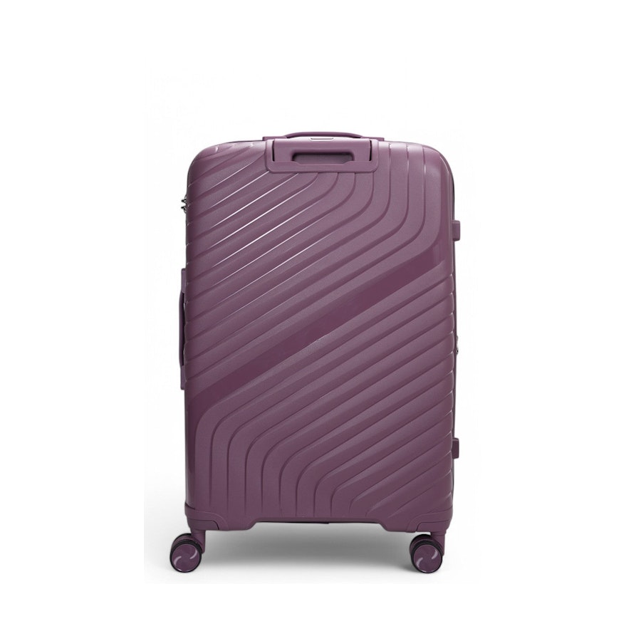 Nomad Journey 75cm Hardside Checked Suitcase Purple Purple