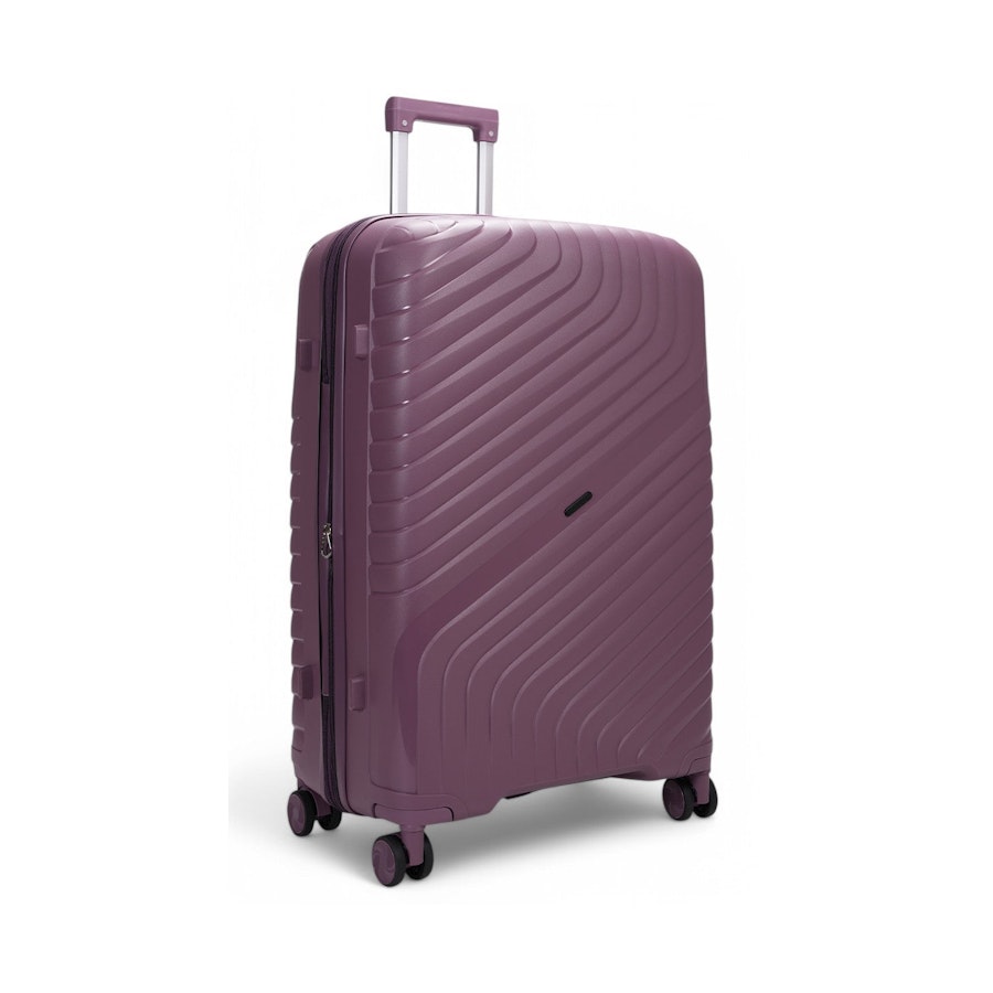 Nomad Journey 75cm Hardside Checked Suitcase Purple Purple