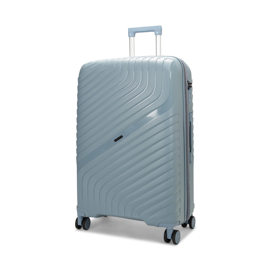 Nomad Journey 75cm Hardside Checked Suitcase Steel Blue Steel Blue