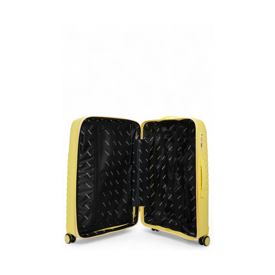 Nomad Journey 75cm Hardside Checked Suitcase Yellow Yellow