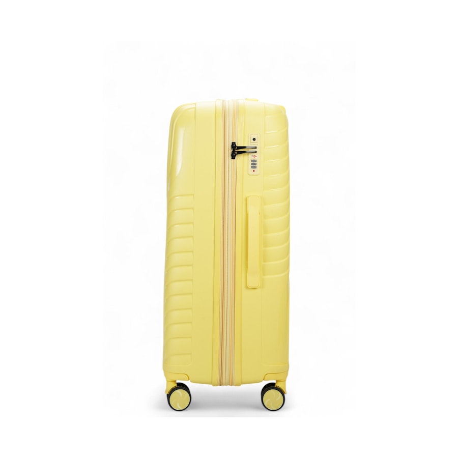Nomad Journey 75cm Hardside Checked Suitcase Yellow Yellow