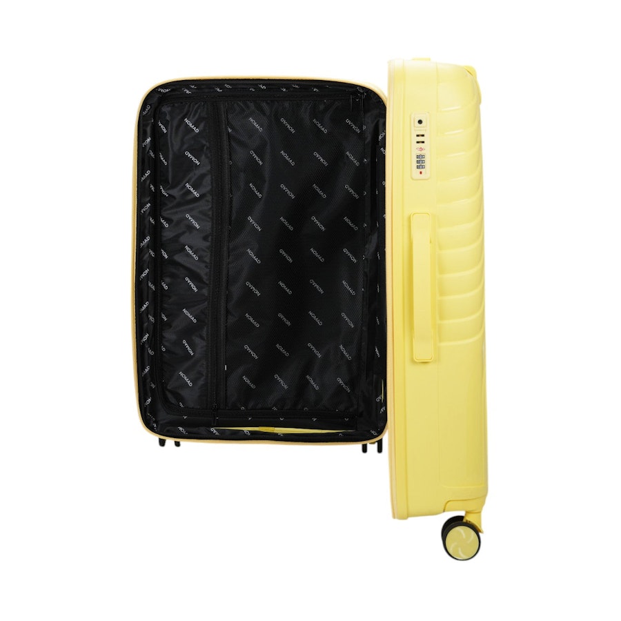 Nomad Journey 75cm Hardside Checked Suitcase Yellow Yellow