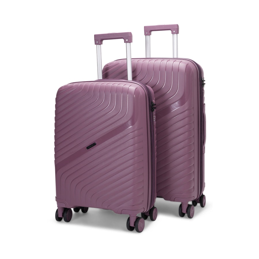 Nomad Journey 56cm & 66cm Hardside Luggage Set Purple Purple